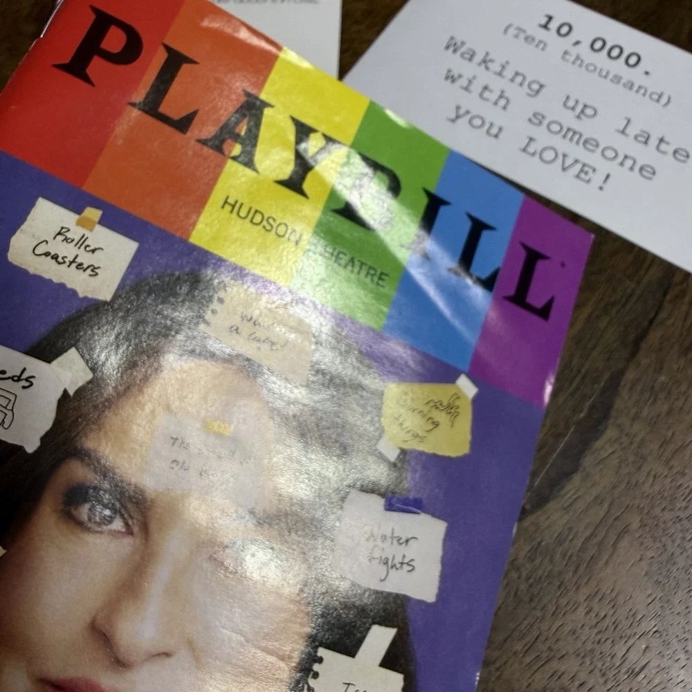 MARISKA HARGITAY EVERY BRILLIANT THING PLAYBILL WITH INSERTS